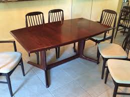 Skovby Danish Rosewood Table 6 Benny Linden Design Chairs Rosewood Table Chair Design Table