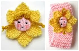 Knit a baby blanket, an adorable hat or cute booties for your tiny tots using these free designs from popular brands and independent designers. Knit Daffodil Doll Baby Headband Free Knitting Pattern