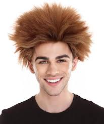 Amazon.com: BC GOODS BY Spooky Men's Fuzzy Werewolf Wig, Halloween Costume  Accessory, Soft Fiber Hair, Flame-retardant Synthetic Fiber, Brown :  Everything Else
