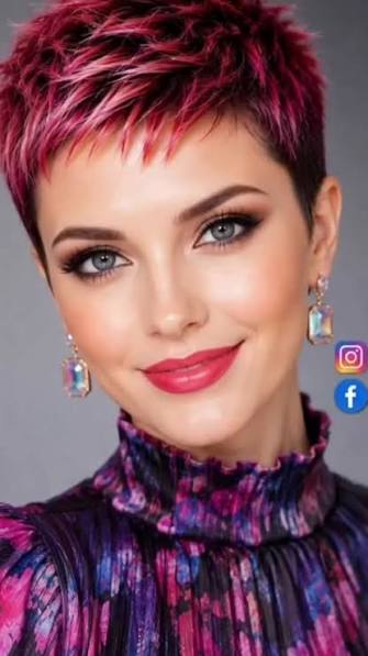 Pink pixie = instant glow + unstoppable confidence! 💕✨ 💕 The modern pink pixie cut is more than a hairstyle — it's a statement of confidence, femininity, and style. With its playful