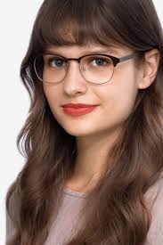 Toledo Oval Brown Full Rim Eyeglasses