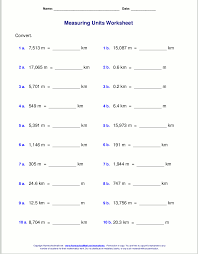 1 km = 1000 m. Metric Measuring Units Worksheets
