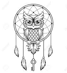 Black And White Dream Catcher Pictures Dreamcatcher Drawing Black White Dream Catcher Black And White Owl Royalty Free Cliparts Vectors Jpg 92 Black And White Owl Owls Drawing Dream Catcher Drawing