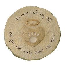 Your Pal Left A Paw Print On Your Heart So Express Your Everlasting Love For Your Loyal Friend With Th Pet Memorial Stones Pet Remembrance Pet Memorial Garden
