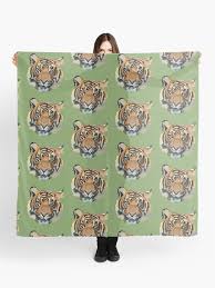 T Is For Tiger Scarf By Thezoogirl Redbubble