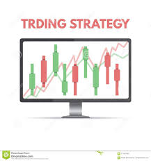 Candlestick Chart Trade Advisor Concept Stock Vector
