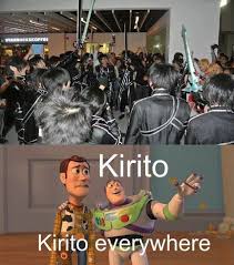 Kirito Every Where Meme De Anime Memes De Anime Memes Otakus