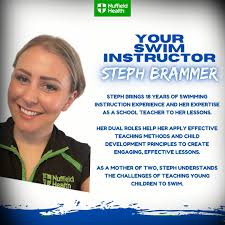 🌊 Meet Steph, One of Our Swimming Teachers! 🏊‍♀️ With 18 years of  swimming instruction experience and a background as a school teacher, Steph  brings a unique combination of skills to every