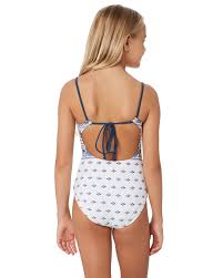 Rip Curl Girls Port Villa One Piece Teens White Surfstitch Surf Outfit Rip Curl Swimwear One Piece