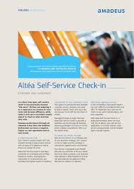 Introduction this document will cover the design and deployment of cvp self service model by using cvp standalone vxml server and cisco unified call studio applications. Altea Self Service Check In