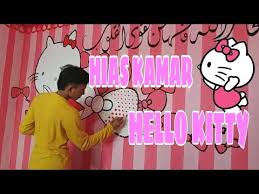 Rancangan gambar hello kitty yg bagus dan mudah untuk lukisan di dinding. Tutorial Hias Kamar Motif Hello Kitty Youtube