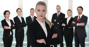 Portrait Of Business Woman And Team Presentation Looking Camera Corporate Office Stock Footage Team Presentation Woman Business Women Business Portrait Women