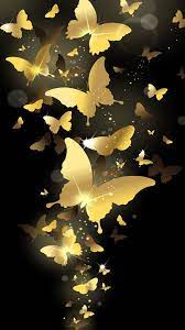 Download Butterfly Gold Wallpaper Iphone Butterfly Wallpaper Wallpaper Backgrounds
