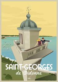 Affiche Saint Georges De Didonne Le Phare Doz Affiches Vintage Affiches De Voyage Retro Affiche Vintage Saint Georges De Didonne