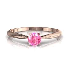 Bague de fiançailles or et diamant : Bague De Fiancailles Bague Saphir Rond Berneen Bague De Fiancailles En Saphir Rose En Or Rose 10 Diamants Et Carats