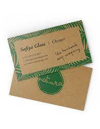 Choose from gold dust, golden haze & silver mist. Kraft Business Card Printing Rustic 100 Recycled