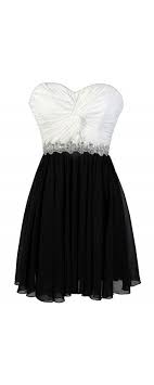 Lily Boutique Black And White Party Dress Cute Black And White Dre Black And White Cocktail Dresses Black And White Party Dresses Black And White Prom Dresses