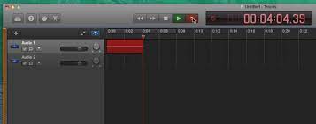 Available from youtube, this video walks through the steps of showing you how to setup garageband, record your audio vocals, edit the audio/voice/vocal files, and then export to an mp3 file format. garageband: Recording Audio In Garageband Media Commons
