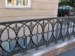 Victorian Style Iron Railing Glasgow Scotland Iron Railings Outdoor Iron Railing Iron Balcony Railing