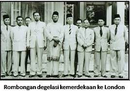 Rombongan kemerdekaan ke london disertai oleh parti perikatan yang dianggotai oleh pelbagai kaum. Rombongan Kemerdekaan Ke London