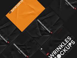 Free Crumpled Paper Mockup Set Free Mockup In 2020 Paper Mockup Crumpled Paper Poster Mockup