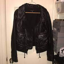 Theory Jackets Coats Theory Borie Black Leather Jacket M Poshmark