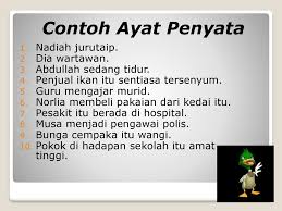 Ayat tanya dan ayat penyata. Jenis Jenis Ayat Nama Law Kok Chun Ppt Download