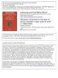 What's the malay translation of seal? Indonesia And The Malay World Seal Emblem Relief