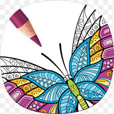 A beautiful printable coloring page is all you need to release your inner artist. Adult Coloring Book Stress Relieving Patterns Mobile App Coloring Pages Apps Animal Coloring Pages Butterfly Coloring Book Purple Leaf Png Pngegg