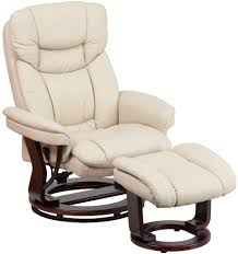 Shop reclining chairs from staples.ca. Amazon Com Flash Furniture Recliner Chair With Ottoman Beige Leathersoft Swivel Recliner Chair With Ottoman Footrest Furniture Decor