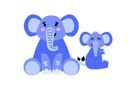Download Mom Baby Elephant Holding Tails Svg Cut File By Creative Fabrica Crafts Creative Fabrica PSD Mockup Templates