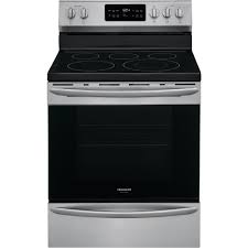 Ask your household and kitchen appliance questions. Frigidaire Gallery 30 In 5 4 Cu Ft Single Oven Electric Range With Steam Clean Quick Bake Convection Smudge Proof Stainless Steel Oven Gcre3038af The Home Depot