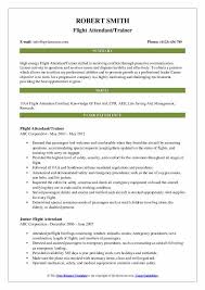 flight attendant resume samples