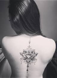 100 Most Popular Lotus Tattoos Ideas For Women Flower Spine Tattoos Spine Tattoo Spine Tattoos