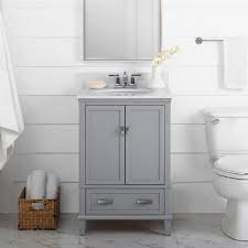 24 inch (41) (2) cabinet height. Dorel Living Otum 24 Inch Bathroom Vanity With Sink Gray Wood Walmart Com Walmart Com