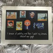 Camino con cipreses by vincent van gogh in pdf format. Fo Mini Vincent Van Gogh Gallery Pattern By Cloudsfactory I Made A Few Changes To The Pattern Crossstitch