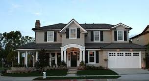 Tan House Black Shutters Tan House With Black Shutters Yes House Shutters House Paint Exterior Exterior Paint Colors For House
