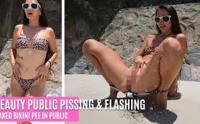 Huge Public Pissing Fountain in Sexy Bikini feat. PassionBunny by FapHouse
