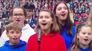 Singing sensation the cactus cuties' youtube videos have now garnered over 18 million views the much requested studio recording of the cactus cuties singing our national anthem, the cactus cutie baylee barrett gives fans a glimpse into the material she's working on at terri caldwell music. Capital Children S Choir Sing The Star Spangled Banner At Wembley Stadium Youtube