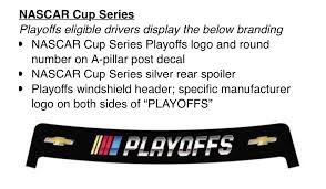 See more ideas about monster energy nascar, nascar, nascar cup. Bob Pockrass On Twitter Many Of You Have Asked Here Are Playoff Markings For The Three National Series In Cup It Will Primarily Be A Windshield Banner That Says Playoffs And A