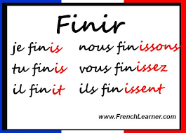 french regular ir verbs french verbs french grammar verb