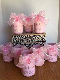 Baby Shower Centerpiece Pink Mason Jar Centerpiece Baby Etsy In 2022 Pink Baby Shower Baby Shower Centerpieces Baby Shower Decorations
