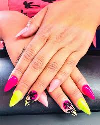 Ease your way into a full rainbow by stacking colors just at the base of your nails. Summer Nail Color Designs Ideas For Exceptional Look 2019 Soflyme