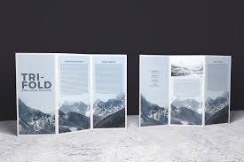 Double Sided Tri Fold Brochure Psd Mockup Brochure Mockup Free Brochure Psd Brochure Mockup Psd Free