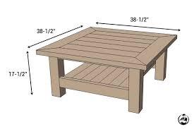 Black and decker models, have markings for both water and brewed coffee as the traditional russian measurement system included two cup sizes, one of which, the charka (cup proper), was usually used for the us fluid ounce is slightly larger. Square Coffee Table W Planked Top Free Diy Plans