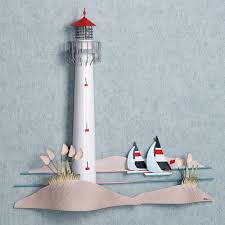 Free s/h on lighting orders over $49. Dekoration Contemporary Home Metal Wall Art Decor Nautical Lighthouses Wandbehange