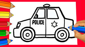 Bomberos, ambulancias, policías, autobuses, etc. Como Dibujar Y Pintar Un Carro De Policia Para Ninos How To Draw And Paint A Police Car For Children Youtube