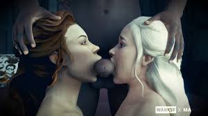 Margaery Tyrell and Daenerys Targaryen mouths grind - SFM Compile
