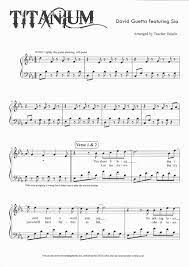 Titanium David Guetta Ft Sia Piano Sheet Music Score Piano Sheet Music Music Score Sheet Music