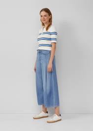 Soft jeans / Relaxed fit / High rise / Extra wide leg - Blue | s.Oliver